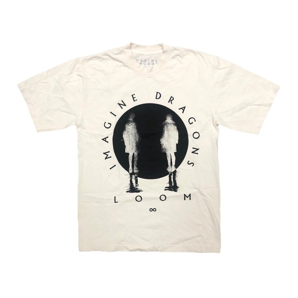 Imagine‎ Dragons T Shirt S Cream LOOM World Tour 2024 Merch NEW *flaw